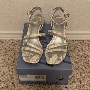 Brand new - Essex Lane - MADALIE SANDAL - snake print